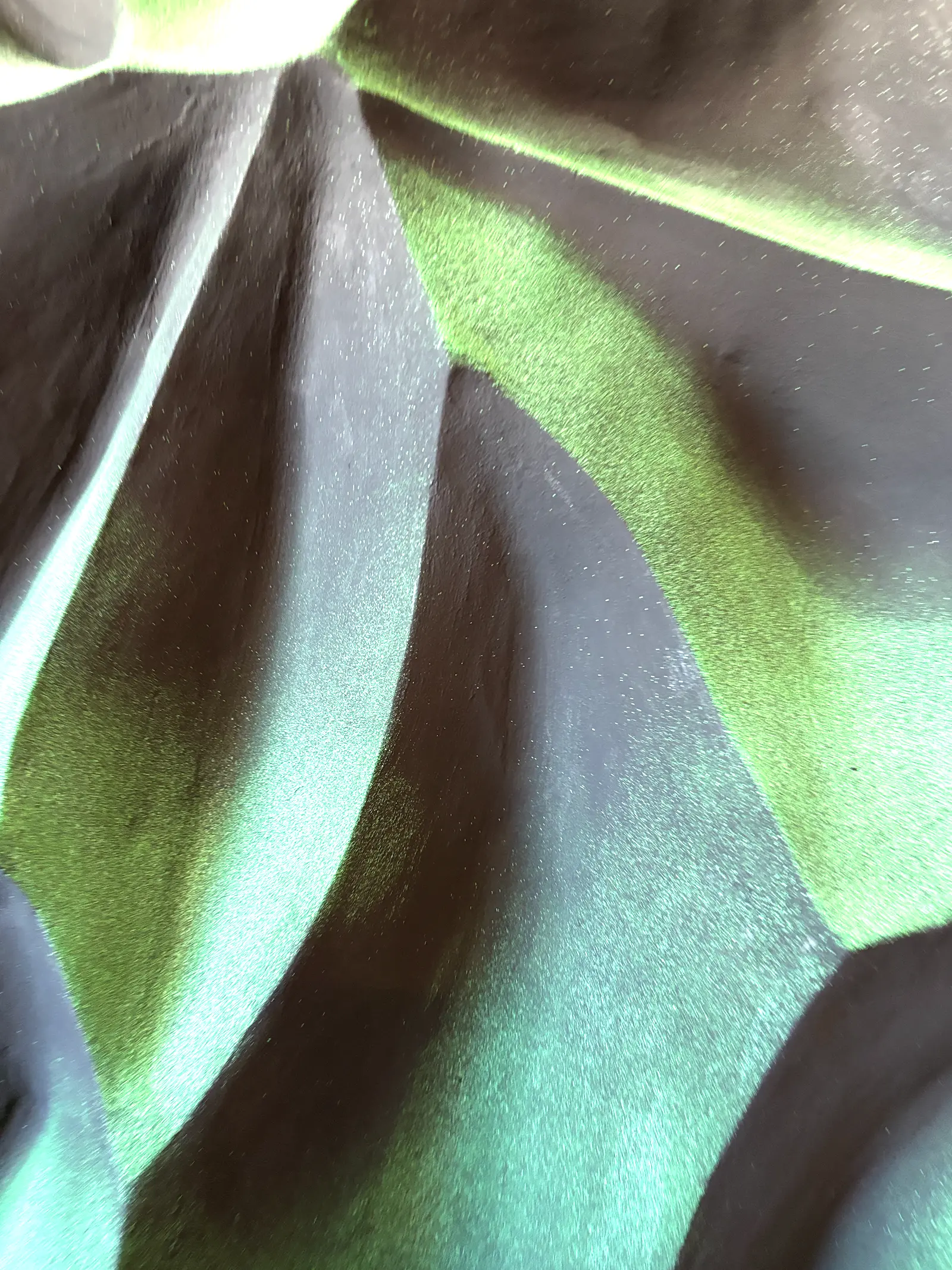 Green textured sculpture